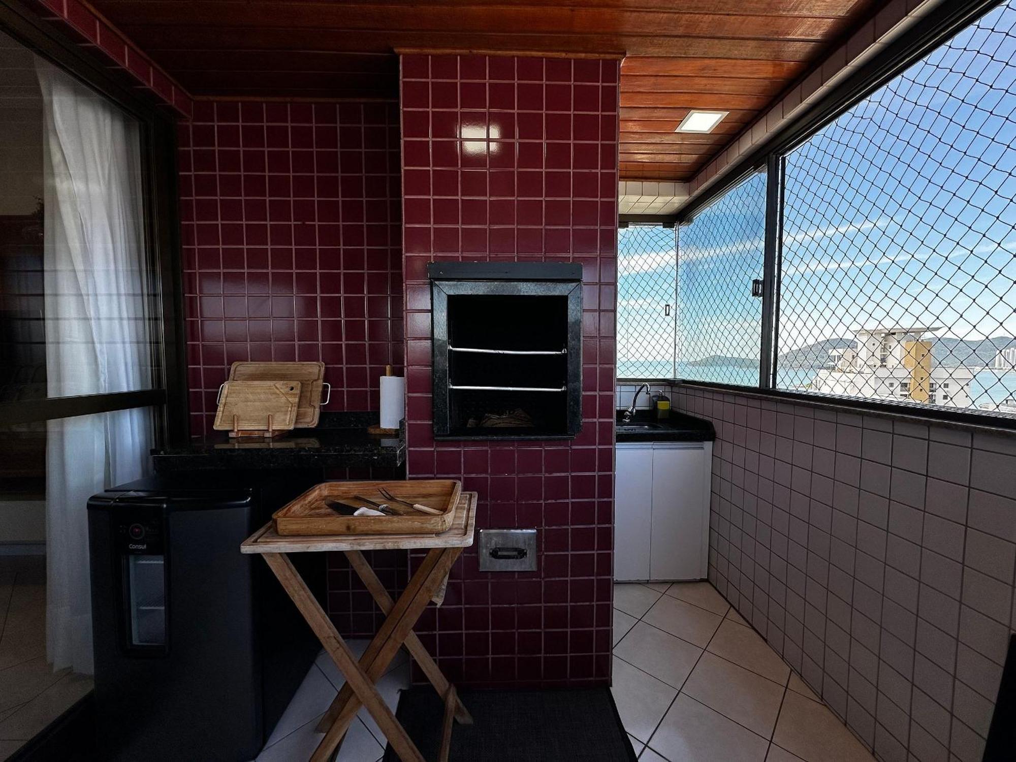 Ct01- Vista Mar| Telas Protecao| Churrasq, Garagem Balneário Camboriú Eksteriør billede