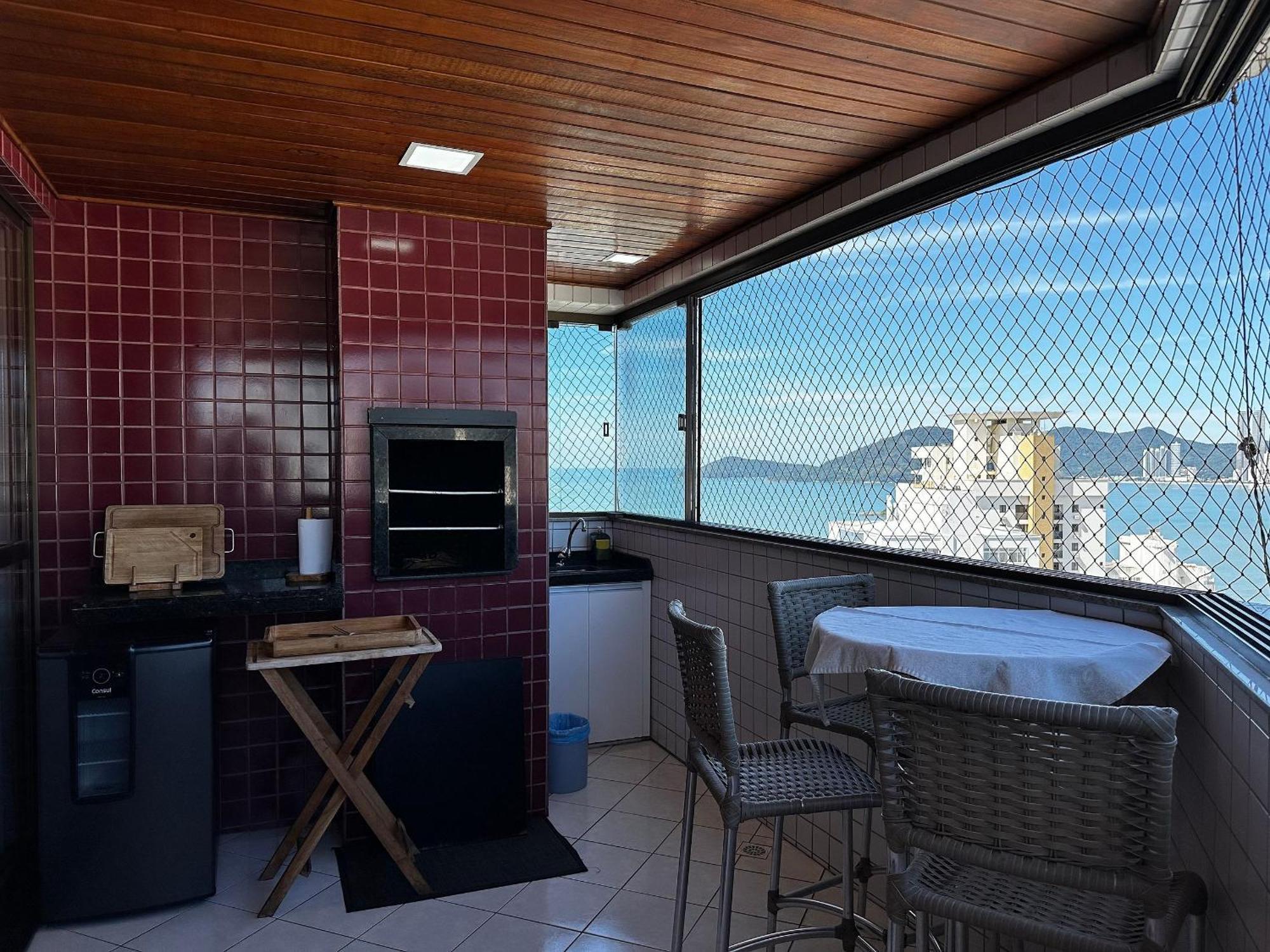Ct01- Vista Mar| Telas Protecao| Churrasq, Garagem Balneário Camboriú Eksteriør billede